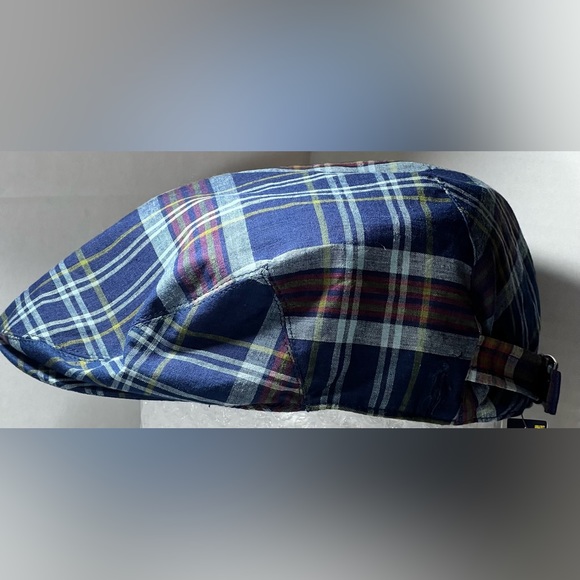 Polo Ralph Lauren Men's Cotton Mixed Colors Plaid Hat Newsboy Golf Cap. - Picture 1 of 5